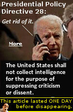 On Friday, October 7th, 2022, on the cusp of a 3-day weekend, President Biden signed an Executive Order lifting restrictions on how the government spies on US citizens. The move garnered little media attention or controversy  just as the White House had hoped. Who made this decision? Was it Obama? We now know this would have been beyond Joe's ability.